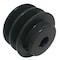 B&B Manufacturing Finished Bore 2 Groove V-Belt Pulley 2.15 inch OD 2AK21x1/2 - alternate 1